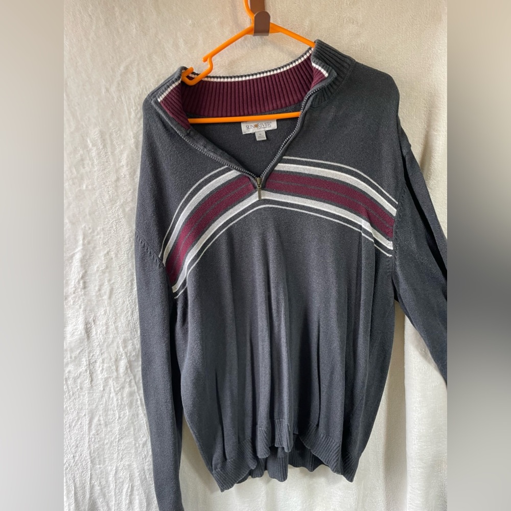 Sun river clothing co. Quarter zip sweater men’s size xl
